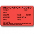 LABELS - MEDICATION ADDED - PACK OF 5