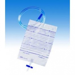 DRAINAGE BAGS 2000ML 100CM TUBE PUSH/PULLOUT