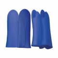 Mitt Silicone Thermal Resistant 37 cm Blue